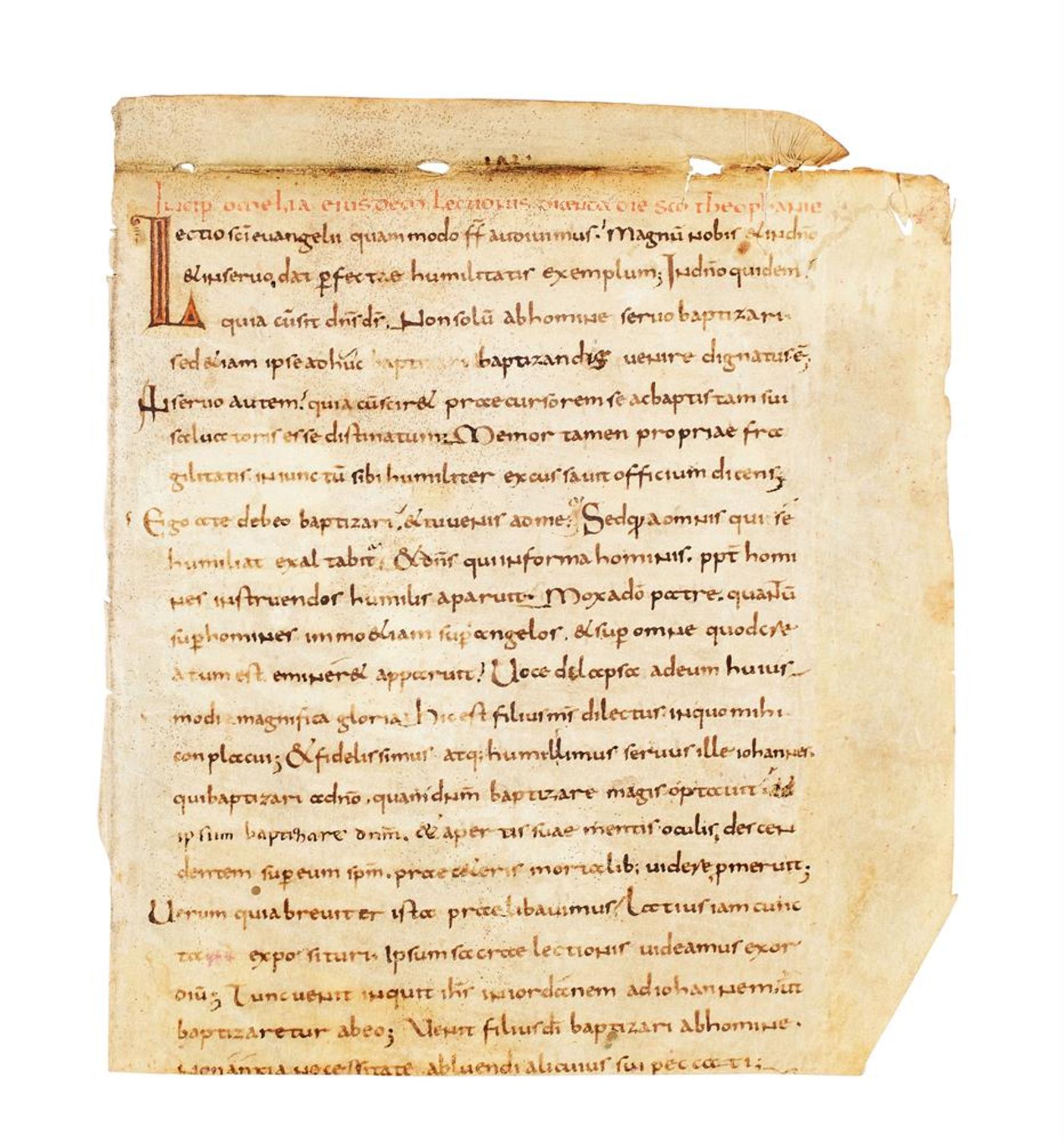 Ɵ Three cuttings from an exceptionally early manuscript of Paul the Deacon's Homiliary