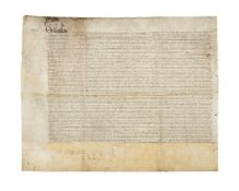 ‡ Document of the Raad van Vlaanderen, reissuing a long grant of Andries Velle