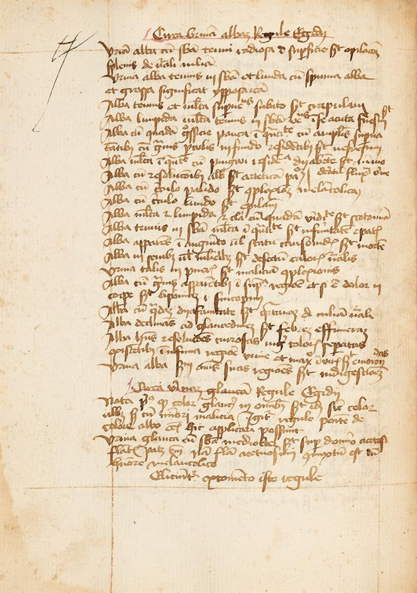 Ɵ Medical compendium with substantial parts of Egidius de Corbeil - Image 2 of 9