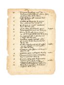 ‡ Three leaves from a clerical register, with records of appointments of clerics as chaplains