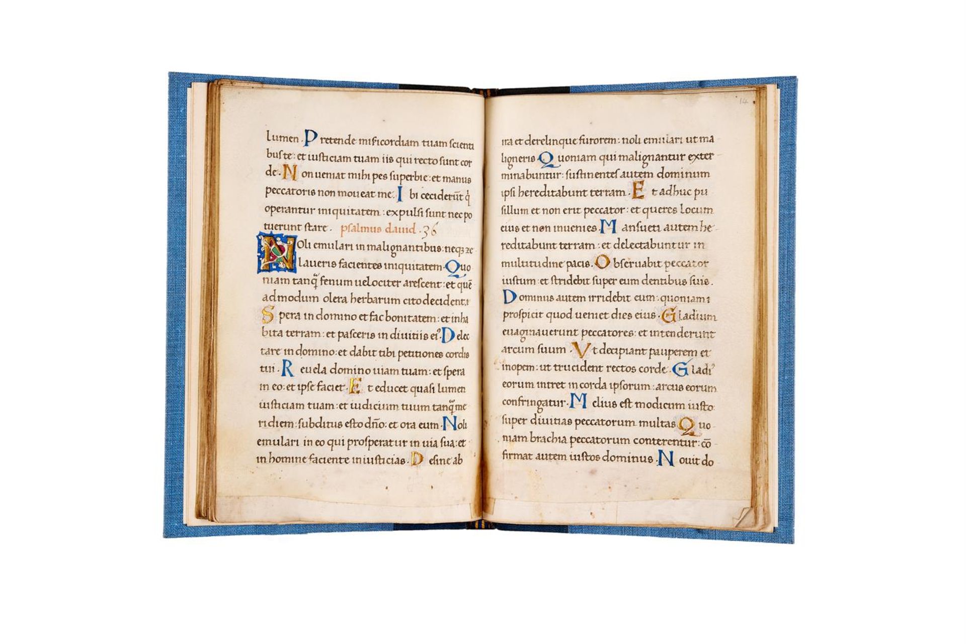 Ɵ Large remnant of the Psalter with Passion Sequences copied by Pietro Ursuleo of Capuo - Image 2 of 3