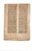 Bifolium from a large and handsome Missal