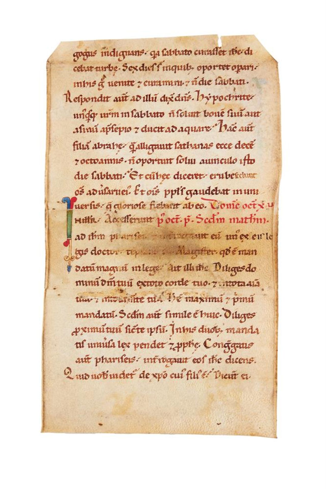 Leaf from a Romanesque Lectionary