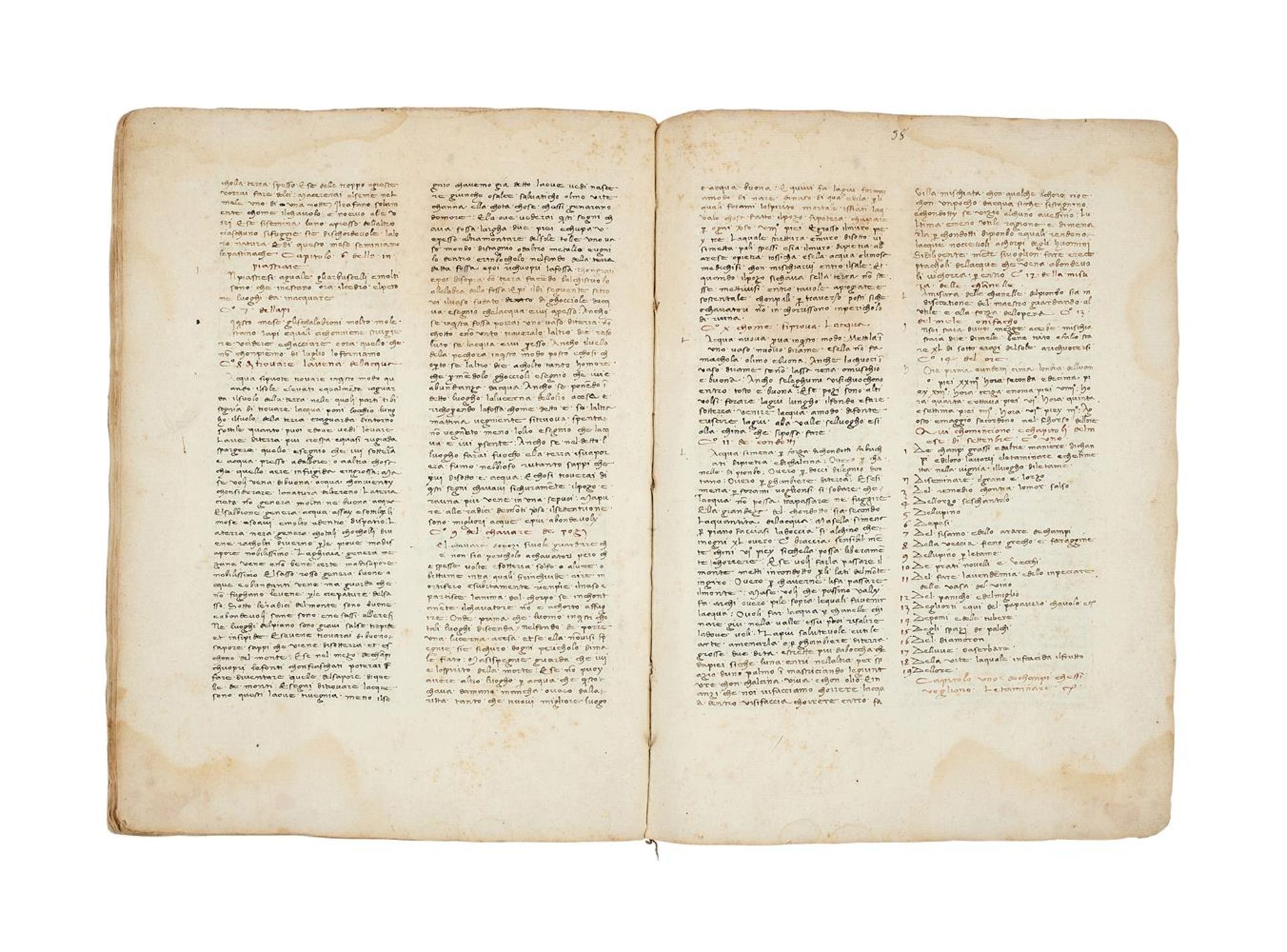 Ɵ The 'Harpenden codex' of Palladius, De re rustica, in the earliest Italian translation - Image 5 of 5