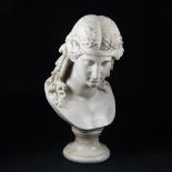 A white marble bust of Antinous Mondragone