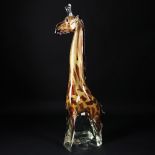 A Murano polychrome glass figure of a giraffe, Alessandro Barbaro
