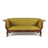 A walnut sofa, 19th century