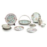 A COLLECTION OF 19TH CENTURY CANTONESE FAMILLE ROSE PORCELAIN (13)