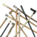 A COLLECTION OF ELEVEN WALKING CANES Various dates (11)