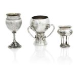 A VICTORIAN SILVER GOBLET Frederick Elkington, Birmingham 1871 (3)