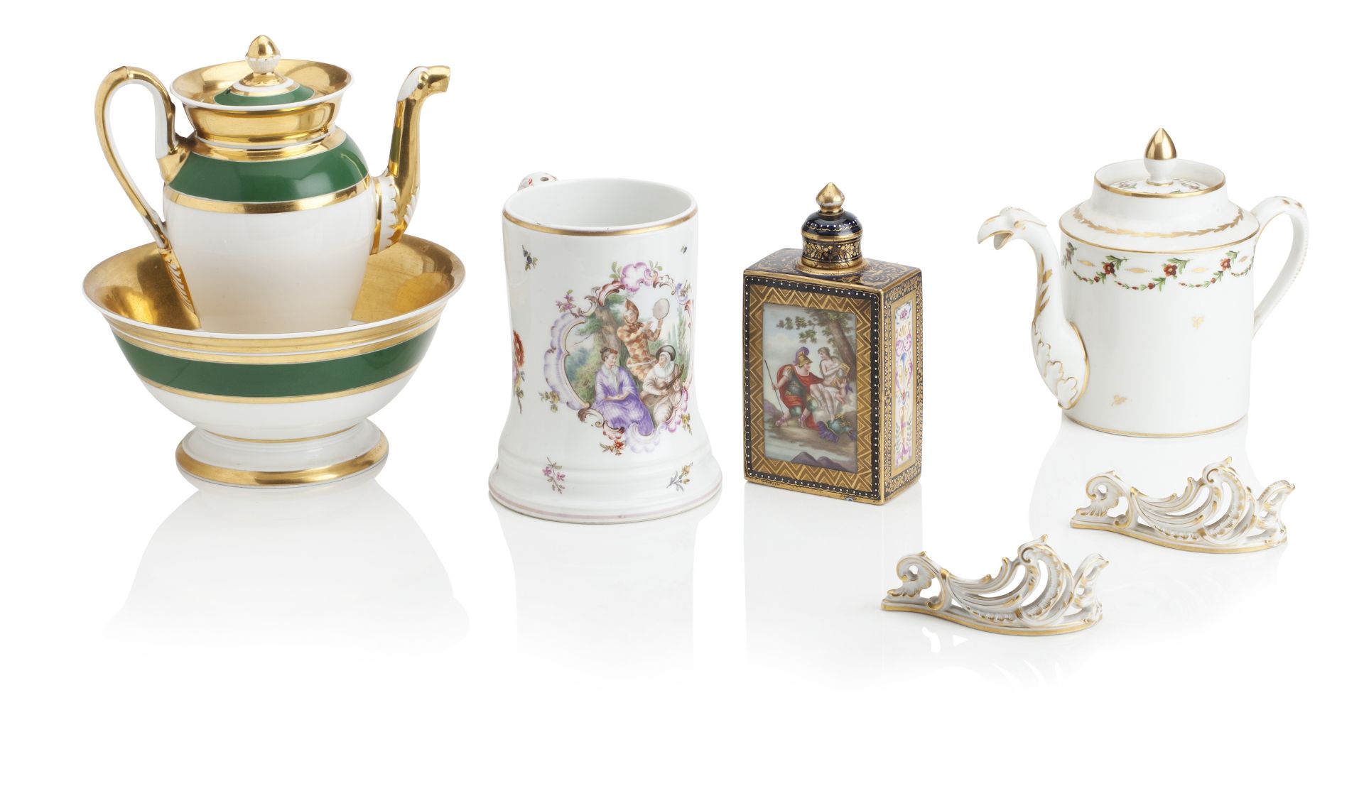 A COLLECTION OF EUROPEAN PORCELAIN 19th century,