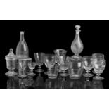 A COLLECTION OF IRISH GLASS Late 18th/early 19th century