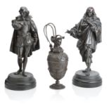 A PAIR OF SPELTER FIGURES Circa 1900 (3)