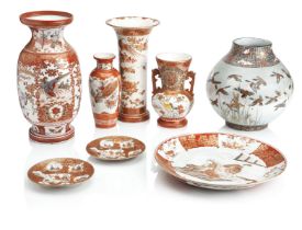 A COLLECTION OF OF KUTANI WARE (8)
