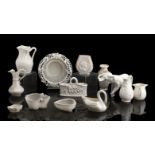 A COLLECTION OF BELLEEK PORCELAIN