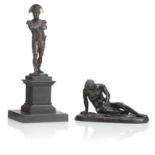 AFTER THE ANTIQUE: A LATE 19TH CENTURY FRENCH FIGURE OF 'THE DYING GAUL' (2)