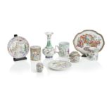 A COLLECTION OF LATE 19TH CENTURY CANTONESE PORCELAIN (9)