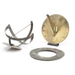 AN IRISH BRASS SUNDIAL19th century (3)