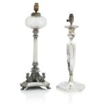A VICTORIAN ELECTROPLATED OIL LAMP Walker & Hall (2)