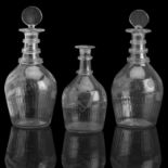 A PAIR OF IRISH UNION DECANTERS, Attributed to Edwards of Belfast, circa 1802-1810