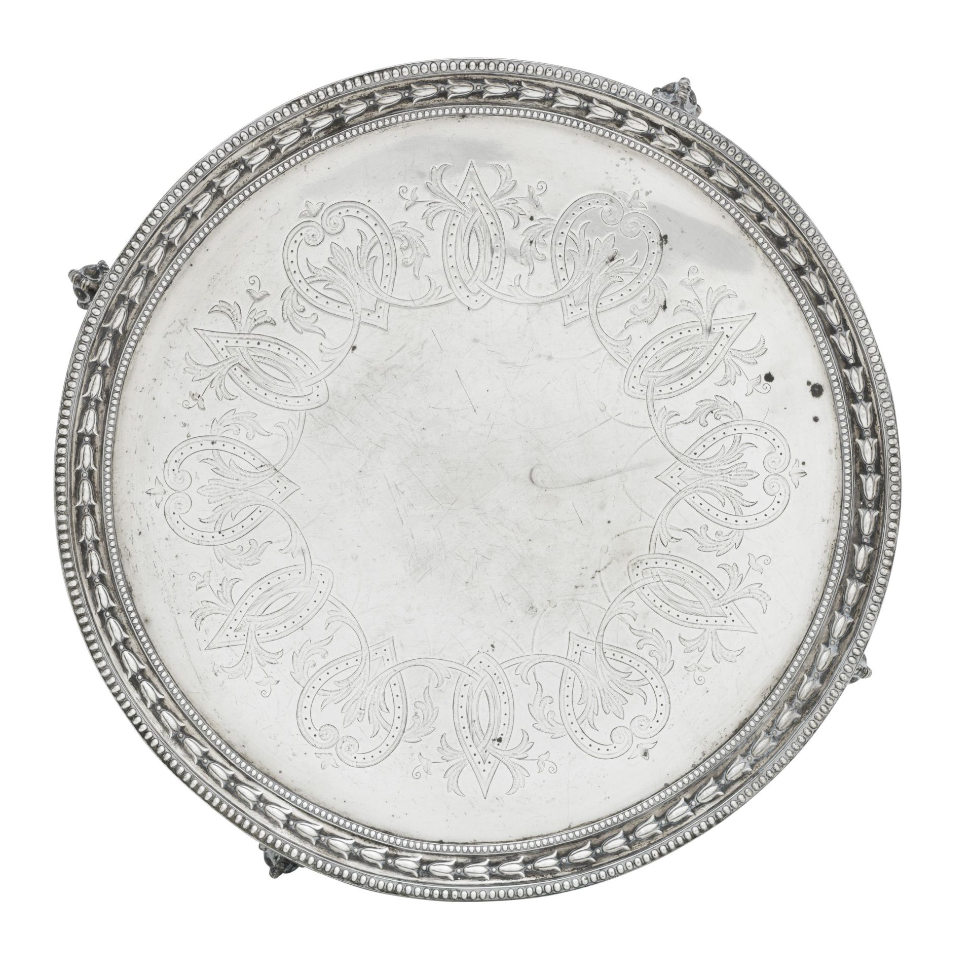 A VICTORIAN SALVER Robert Hennell, London 1861