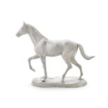 A silver model of a horse S M D Castings, London 1977