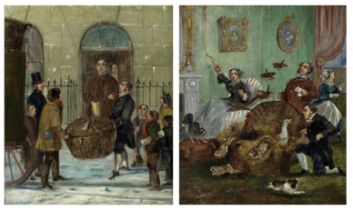 Attributed to Samuel Henry Alken (British, 1810-1894) The Christmas Hamper