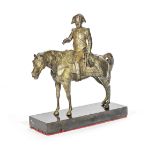 After Louis-Marie Morise (French, 1818-1883): A late 19th century French bronze equestrian figure...