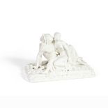 A rare Minton Parian figural group of 'Atala and Chastas' after Joseph-Michel-Ange Pollet (Itali...