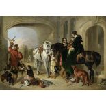 J Morris (British, 19th century), After Sir Edwin Henry Landseer, RA Return from hawking