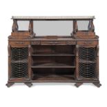 A George IV mahogany low cabinet or low bookcase possibly by John Taylor or after his designs