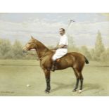Frank Paton (British, 1856-1909), and Cecil James Hobson (British, 1874-1918) Portrait of a polo ...