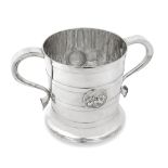 A large Victorian silver two-handled ice bucket George Angell, London 1864