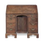 OF COLLECTORS' INTEREST: A George II mahogany bureau of large proportions