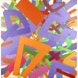 John Copnall (British, 1928-2007) Abstract: Purple, Orange, Red and Green (unframed)