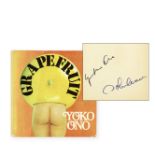 John Lennon And Yoko Ono An Autographed Copy Of 'Grapefruit' By Yoko Ono, 1971