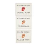 The Rolling Stones Three Hand-Coloured Door Signs Used On Tour, 1978 3
