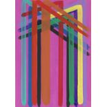 John Copnall (British, 1928-2007) Untitled (Striped Abstracts) 35.5 x 25cm (14 x 9 13/16in) and 3...