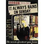 Ealing Studios An 'It Always Rains On Sunday' Poster, Ealing Studios, 1947 unframed