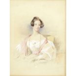 George Richmond, RA (British, 1809-1896) Portrait of Lady Charlotte Augusta Chetwynd, n&#233;e Hi...