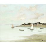 Marcel Dyf (French, 1899-1985) D&#233;part de voiliers, Bretagne (Painted in 1977.)