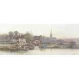 Walter Stuart Lloyd (British, active 1875-1929) Evening, Pull's Ferry, Norwich