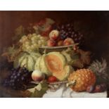 Eloise Harriet Stannard (British, circa 1828-1915) Still life with exotic fruit