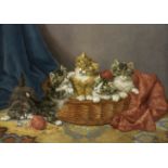 Daniel Merlin (French, 1861-1933) A basket of mischief