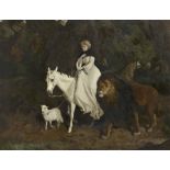 Charles Burton Barber, ROI (British, 1845-1894) The lamb with the lion
