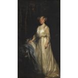 Sir James Jebusa Shannon, RA, RBA, RHA (British, 1862-1923) Portrait of a lady, standing full-len...