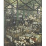 Clare Atwood (British, 1866-1962) Billingsgate fish market, London