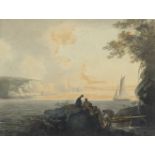 William Payne (British, 1760-1830) View in Plymouth Sound; View from Plymouth both 13 x 16.8cm (5...