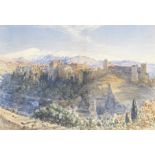 Henry Stanier (British, 1847-1892) View of the Alhambra, Granada