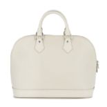 LOUIS VUITTON: A WHITE EPI ALMA PM 2008